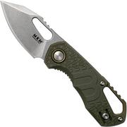 MKM Isonzo FX03-3PGR Clip point Green FRN couteau de poche, Jesper Voxnaes design