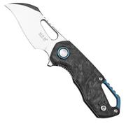 MKM Isonzo FX03M-1CM Hawkbill Marble Carbon Fiber pocket knife, Jesper Voxnaes design