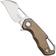 Image for MKM Isonzo FX03M-1TBR, Hawkbill Stonewashed Böhler M390 Bronze Titanium, pocket knife