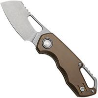 Afbeelding voor MKM Isonzo FX03M-2TBR, Cleaver Stonewashed Böhler M390 Bronze Titanium, zakmes