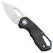 Bild für MKM Isonzo FX03M-3BC Clippoint M390, Black Canvas Micarta Taschenmesser, Jesper Voxnaes Design