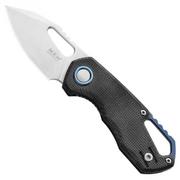 MKM Isonzo FX03M-3BC Clippoint M390, Black Canvas Micarta navaja, diseño Jesper Voxnaes