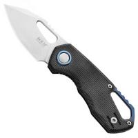 Image for MKM Isonzo FX03M-3BC Clippoint M390, Black Canvas Micarta pocket knife, Jesper Voxnaes design