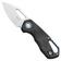 Image for MKM Isonzo FX03M-3BC Clippoint M390, Black Canvas Micarta pocket knife, Jesper Voxnaes design