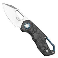 Image for MKM Isonzo FX03M-3CM Clip Point Marble Carbon Fiber pocket knife, Jesper Voxnaes design