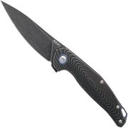 MKM Goccia GC-TDSW Dark Stonewash Titanium pocket knife, Jens Anso design