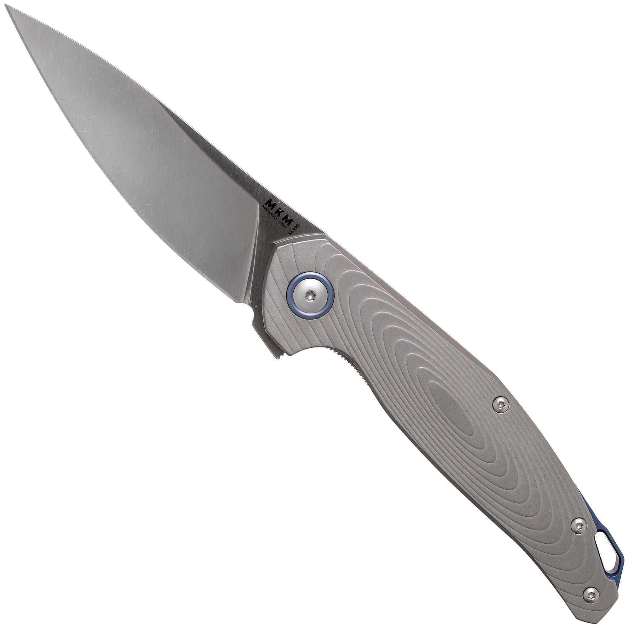 Nóż składany MKM Goccia GC-T Blasted Titanium, projekt Jens Anso