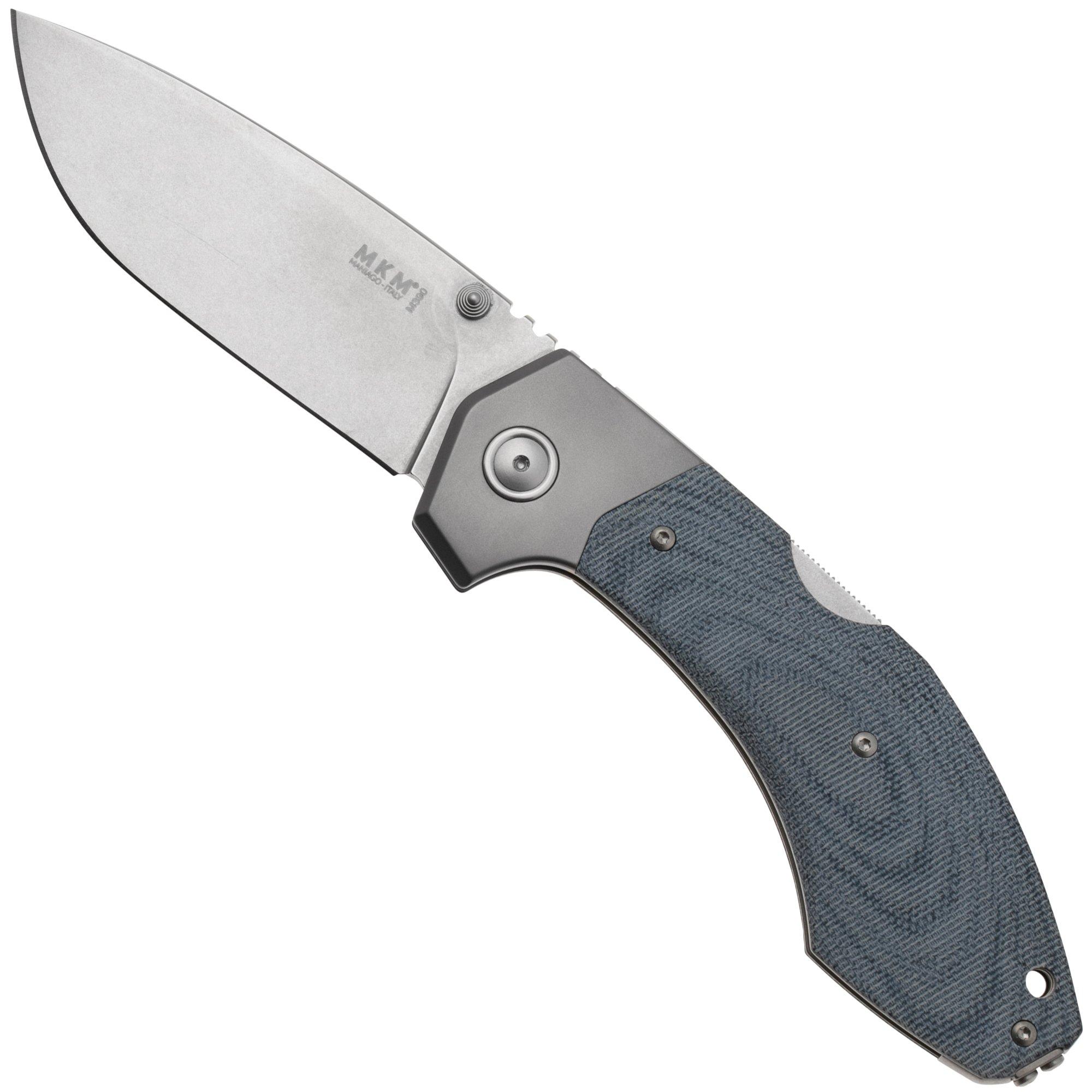 Nóż składany MKM Hero MK HR-DCT Stonewashed Denim Canvas Micarta