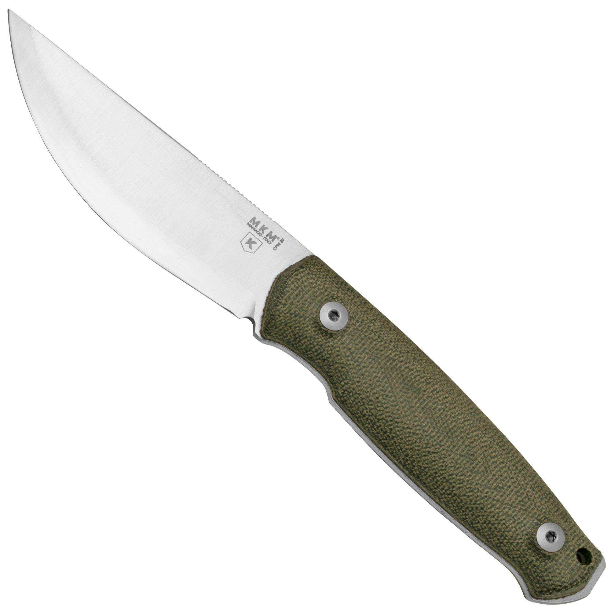Nóż bushcraftowy MKM Normar CPM 3V Green Micarta, Knivesandtools Exclusive