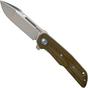 Image for MKM Clap LS01-GC Green Canvas Micarta pocket knife, Bob Terzuola design