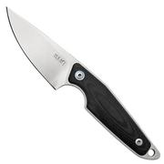 MKM Makro 1 Droppoint, Stonewashed Black G10 coltello fisso, Jesper Voxnaes design