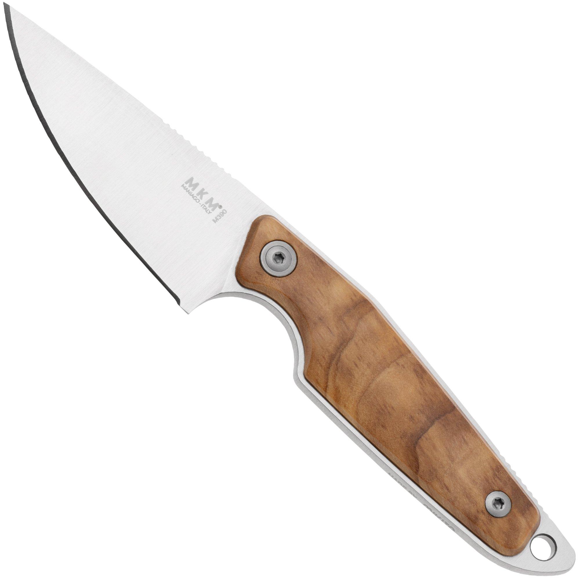 MKM Makro 1 Droppoint MK-MA01-O Olive Wood, fixed knife, Jesper Voxnaes design