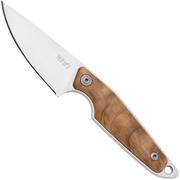 MKM Makro 1 Droppoint MK-MA01-O Olive Wood, cuchillo fijo, diseño Jesper Voxnaes