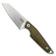 Image pour MKM Makro 2 Sheepfoot, Stonewashed Green Canvas Micarta couteau fixe, Jesper Voxnaes design
