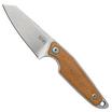 MKM Makro 2 Sheepfoot Stonewashed, Natural Canvas Micarta vaststaand mes, Jesper Voxnaes design