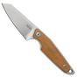 Bild für MKM Makro 2 Sheepfoot Stonewashed, Natural Canvas Micarta feststehendes Messer, Jesper Voxnaes Design