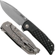 MKM Maximo MM-BCT Black Canvas Micarta pocket knife, Bob Terzuola design