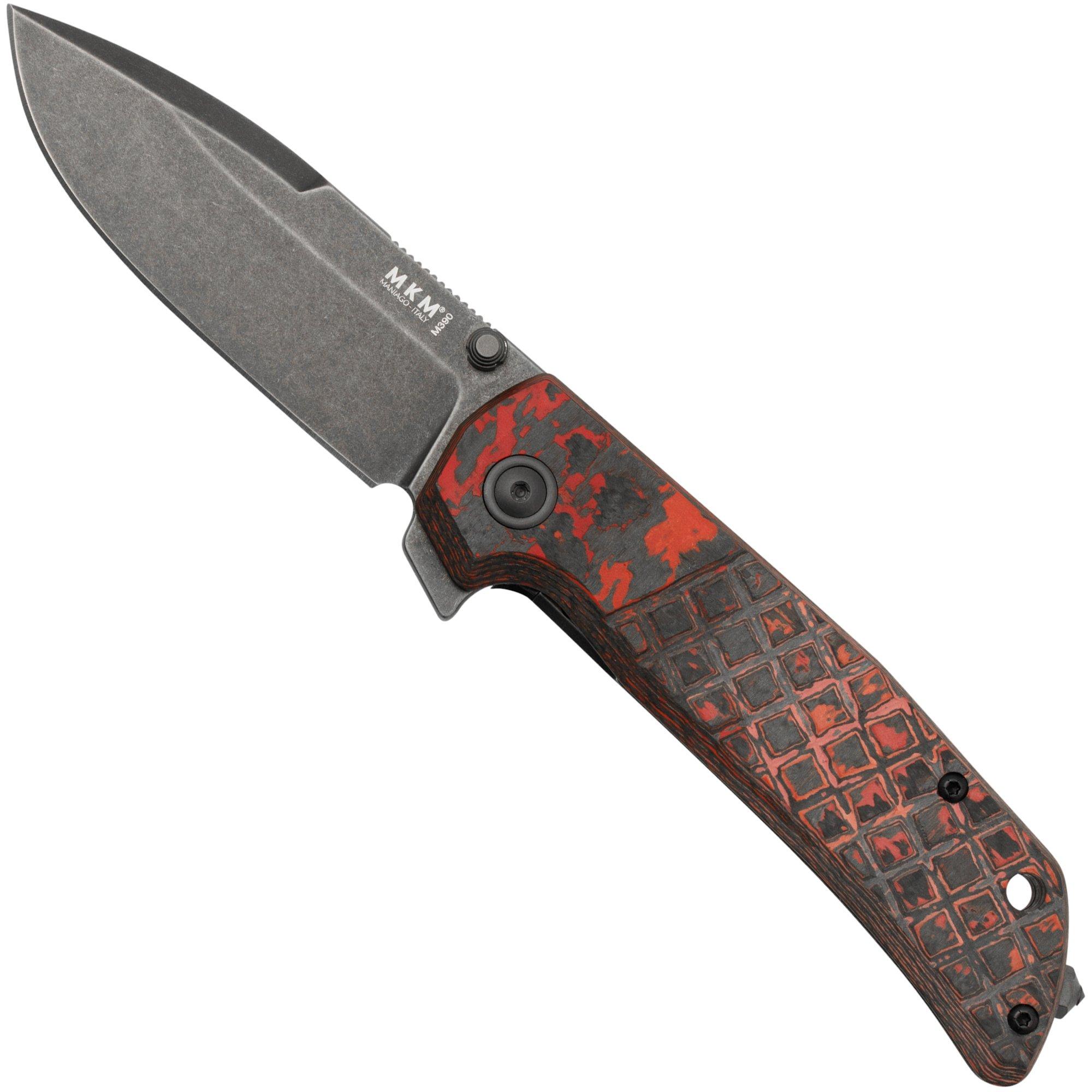 MKM Maximo MM-FCLTD Lava Flow Carbonfiber Taschenmesser, Bob Terzuola Design