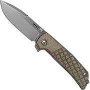 MKM Maximo MM-GCT Green Canvas Micarta pocket knife, Bob Terzuola design