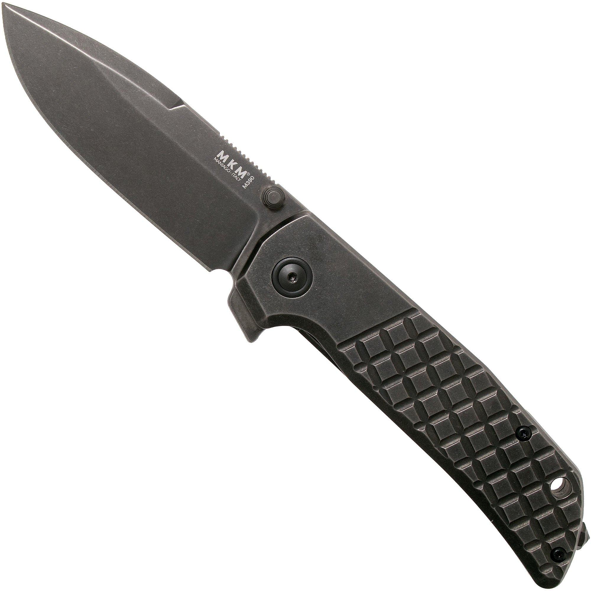 MKM Maximo MM-TDSW Dark Stonewashed Titanium zakmes, Bob Terzuola design