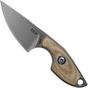Bild für MKM Mikro 1 Drop, Stonewashed Natural Canvas Micarta Neck Knife, Jesper Voxnaes Design