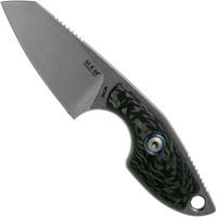 Bild für MKM Mikro 2 Wharncliffe, Stonewashed Carbon Fiber Neck Knife, Jesper Voxnaes Design
