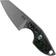Image for MKM Mikro 2 Wharncliffe, Stonewashed Carbon Fibre neck knife, Jesper Voxnaes design