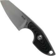 MKM Mikro 2 Wharncliffe, Stonewashed Black G10 coltello da collo, Jesper Voxnaes design