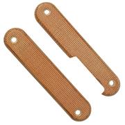 MKM Malga 6 Natural Canvas Micarta plaquettes de manche