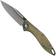 Image for MKM Fara MY01-GC Green Micarta pocket knife, Lucas Burnley design