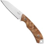 MKM Pocket Tango 2 Lambsfoot PT2-O Olive Wood fixed knife, David C. Andersen design