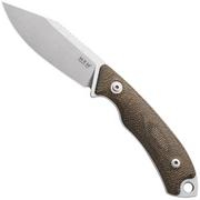Afbeelding voor MKM Pocket Tango 4 MK PT4-GC Stonewashed Elmax, Green Canvas Micarta, vaststaand mes, David C. Andersen design 