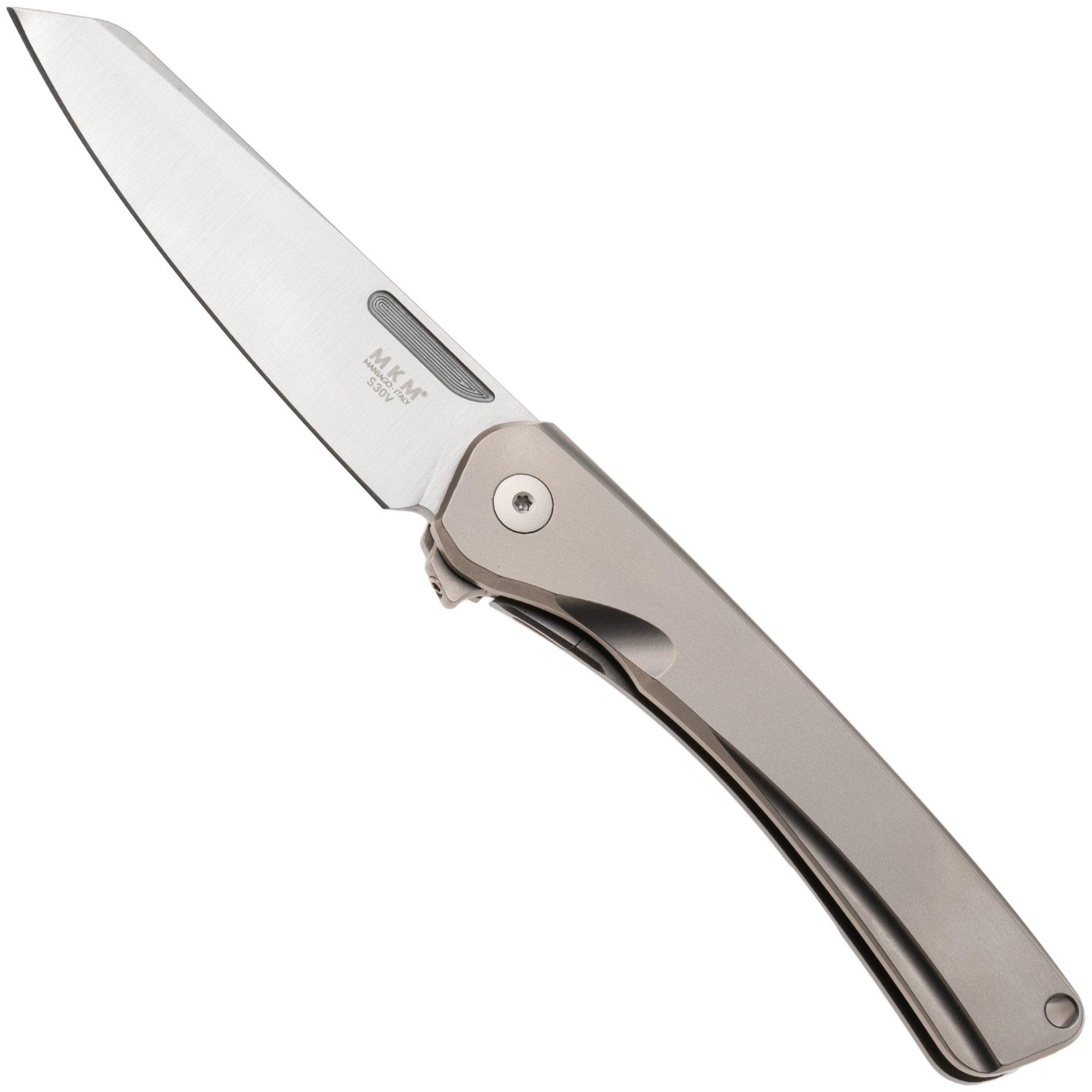 MKM Roar RO-T Satin CPM S30V, Titanium, zakmes, Matteo Pignatelli design