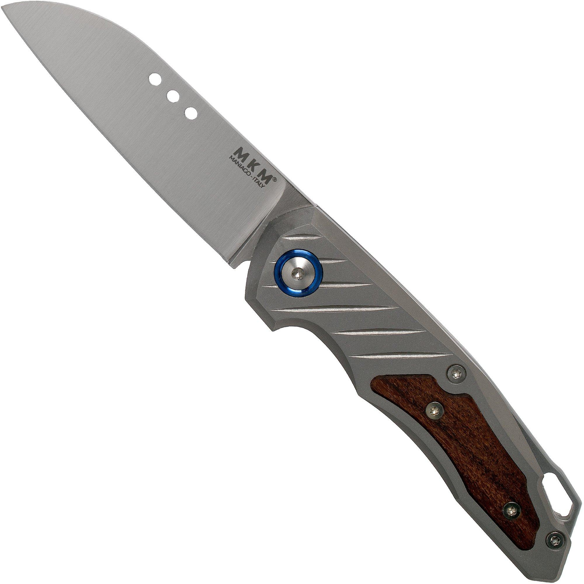 MKM Root RT-ST Titanium Santos Wood Taschenmesser, Jens Ansø Design
