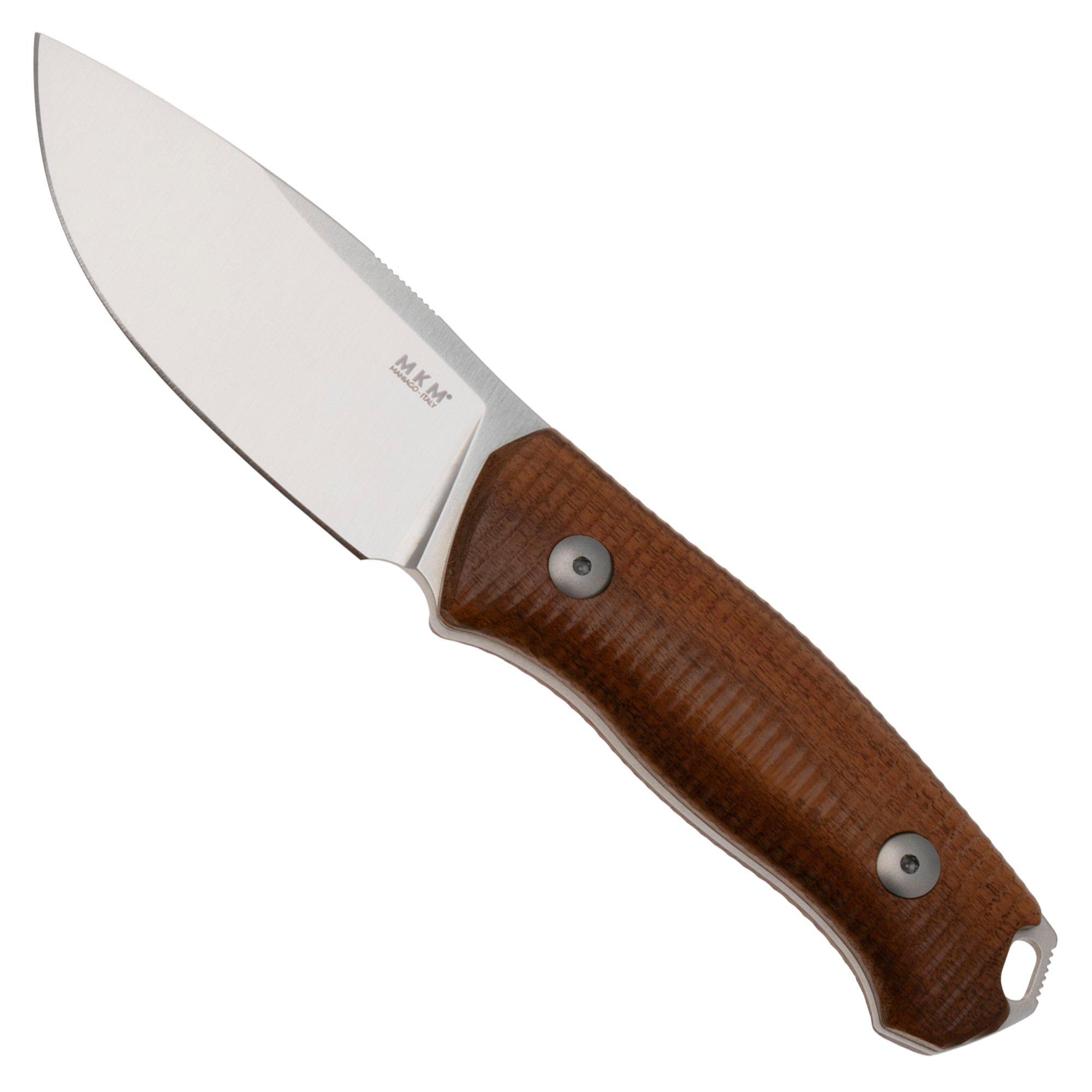 MKM Small Lov MK-SL-S, Satin M390, Santos Wood fixed knife, Jesper Voxnaes design