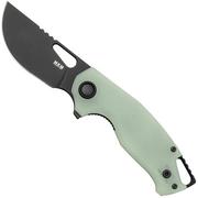 MKM Vincent VCN-GNB Black PVD N690CO, Jade G10, Black Aluminum zakmes, Jesper Voxnaes design