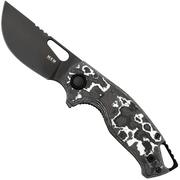 MKM Vincent VCV-CWD Black PVD VANAX, White Storm Carbon Fiber, Black Aluminum Taschenmesser, Jesper Voxnaes Design