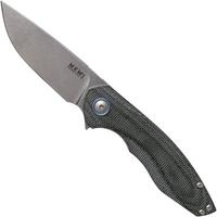 Afbeelding voor MKM Timavo VP02-BC Black Canvas Micarta Stonewash zakmes, Voxnaes design