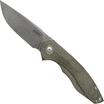 Image for MKM Timavo VP02-GC Green Canvas Micarta Stonewash pocket knife, Voxnaes design