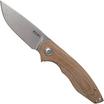 MKM Timavo VP02-NC Natural Canvas Micarta Stonewash pocket knife, Voxnaes design