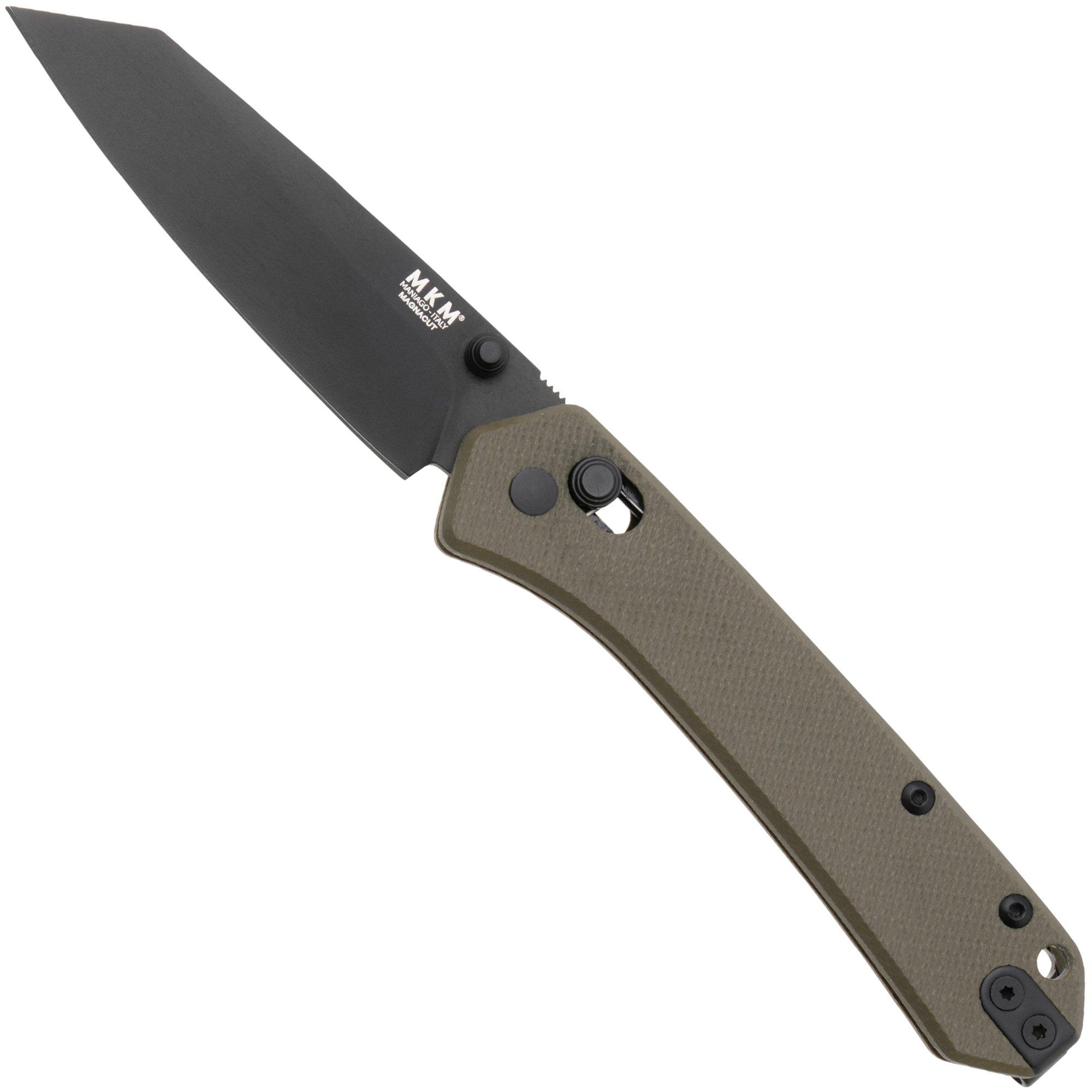 MKM Yipper YP-GODB Black MagnaCut, OD Green G10 Taschenmesser, Ben Petersen Design