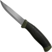 Mora Companion MG Stainless verde, cuchillo de bushcrafting