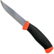 Mora Companion F Serrated 12214 Orange, Klinge mit Wellenschliff