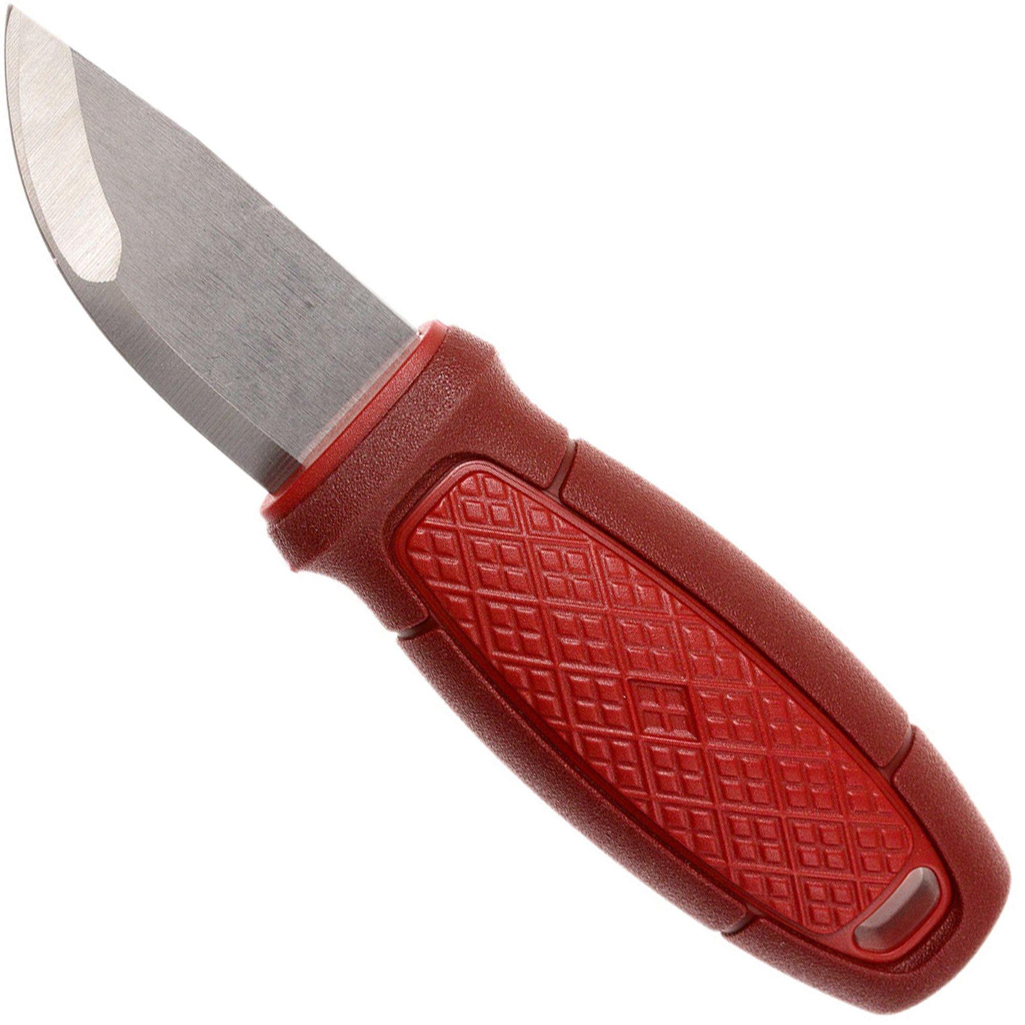 Nóż typu neck Mora Eldris Red 12630 z luksusową pochwą i krzesiwem