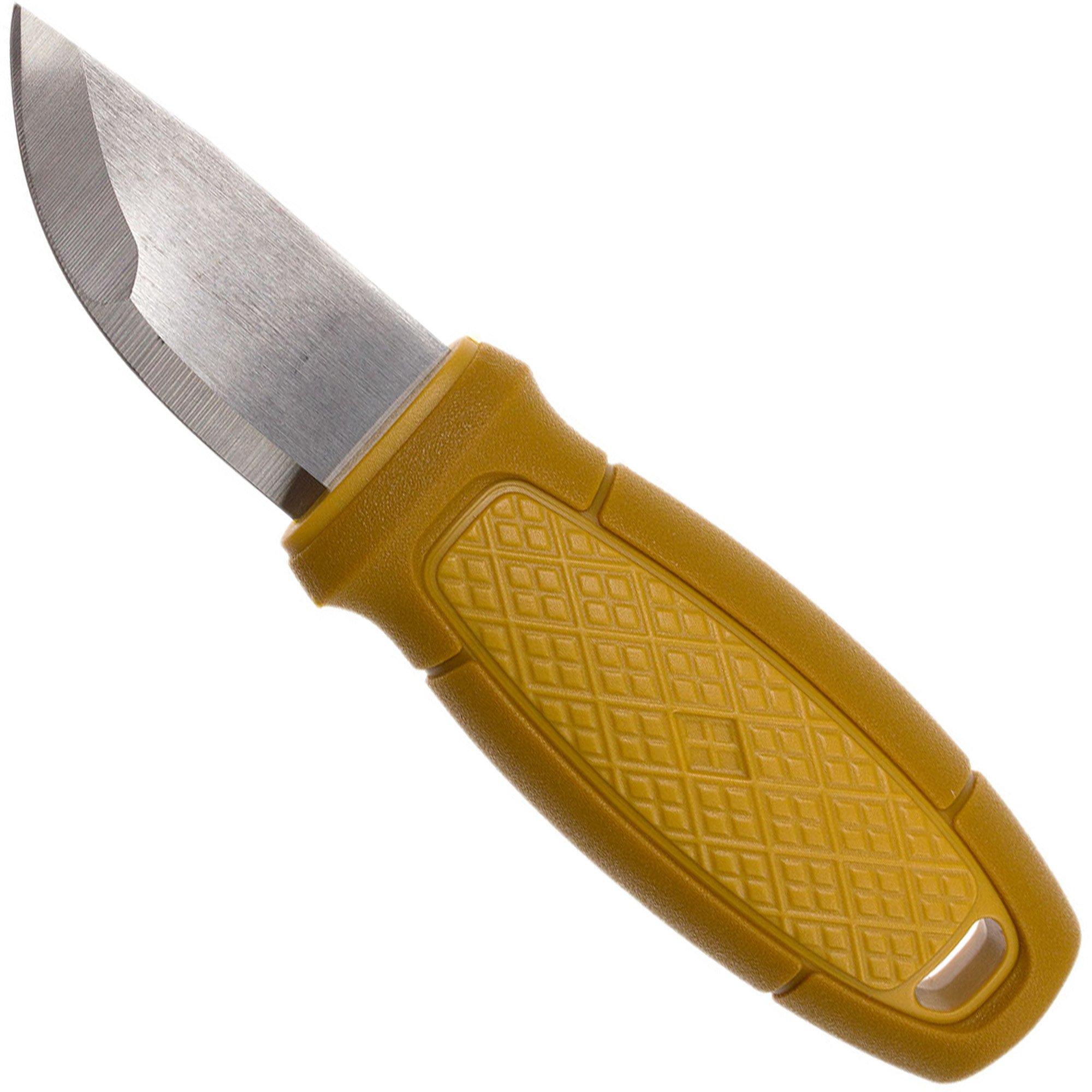 Mora Eldris, 4.3 12C27 Plain Blade, Yellow Polymer Handle
