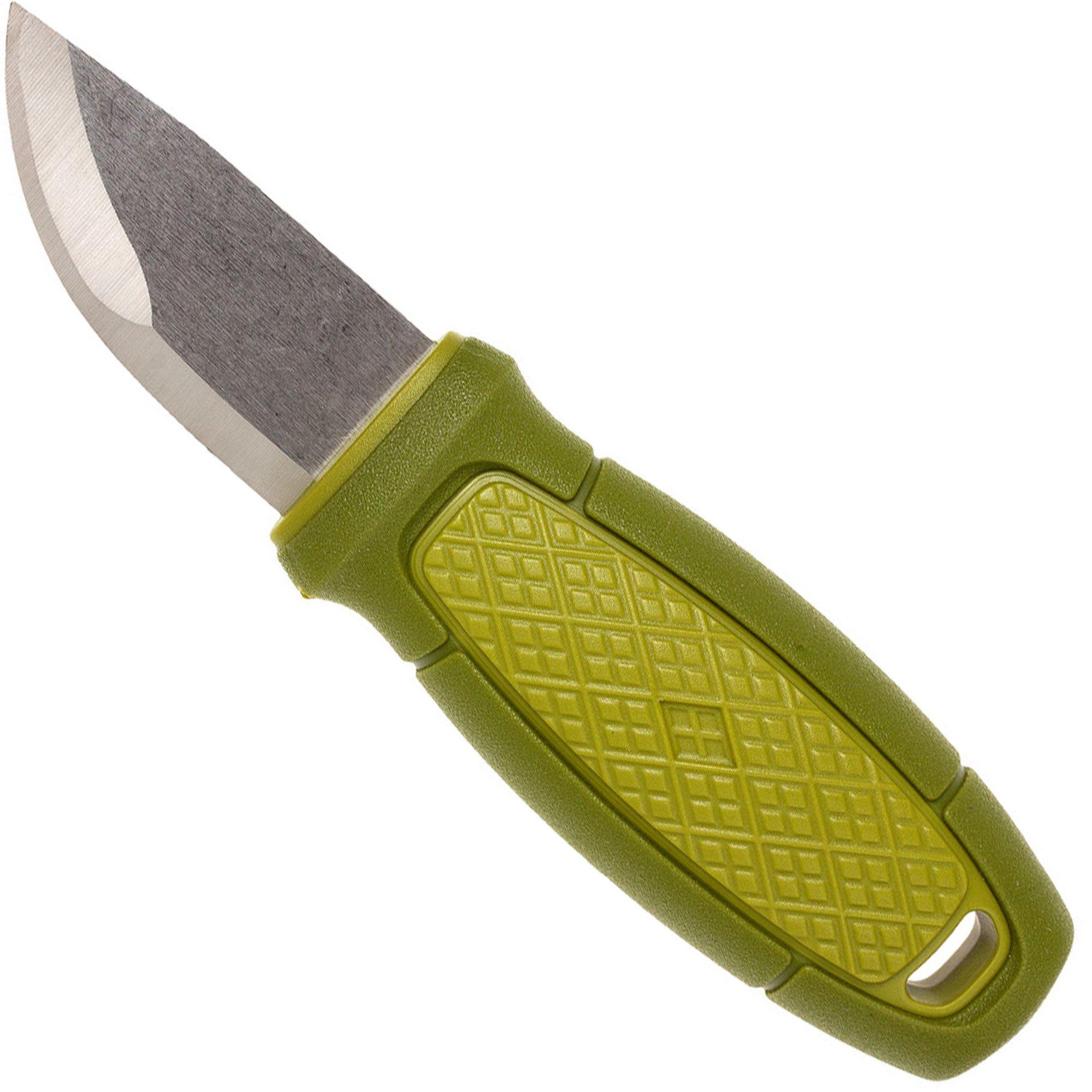 Nóż typu neck Mora Eldris Green 12633 z luksusową pochwą i krzesiwem