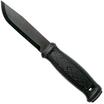 Mora Garberg Black Carbon cuchillo de bushcrafting, funda de cuero