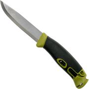 Morakniv Companion Spark 13570 Green, bushcraft knife with firesteel