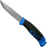 Morakniv Companion Spark 13572 Blue, bushcraft knife with firesteel