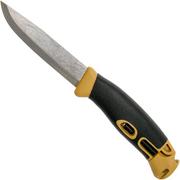 Morakniv Companion Spark 13573 Yellow, bushcraft knife with firesteel